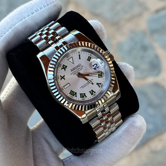 Custom Seiko with White Wimbledon Dial