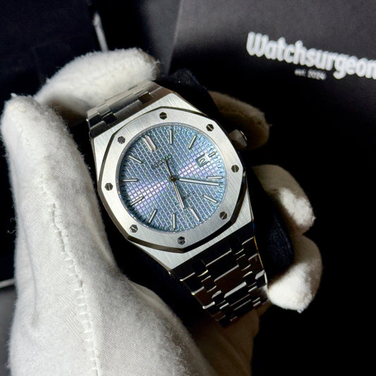 Custom Seiko Royal Oak Inspired with Sky Blue Dial