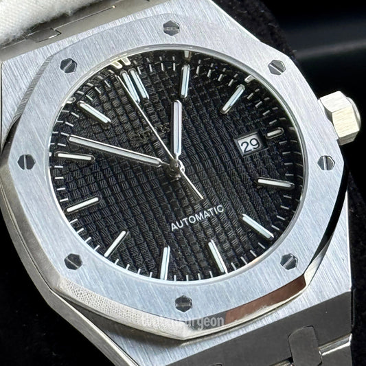 Custom Seiko Royal Oak Inspired with Black Dial