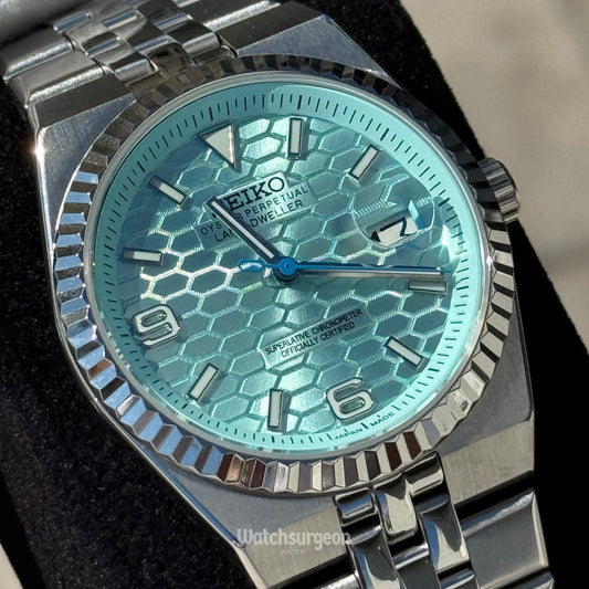 Custom Seiko Land-Dweller Inspired with Ice Blue Dial