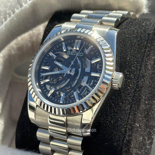 Custom Seiko with Skeleton Dial