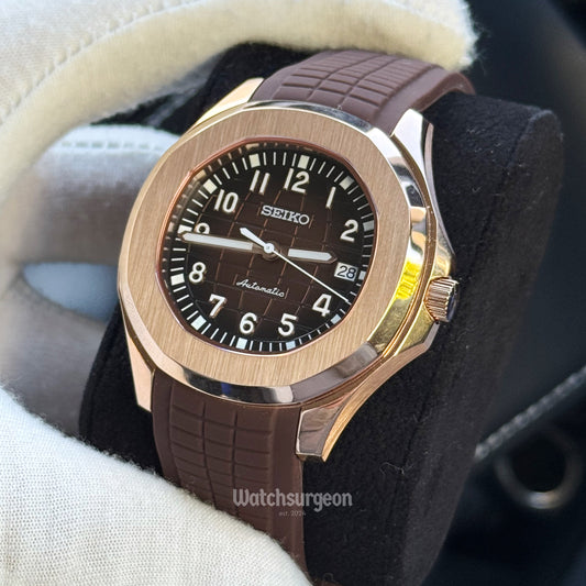 Custom Seiko Aquanaut Inspired with Brown Dial