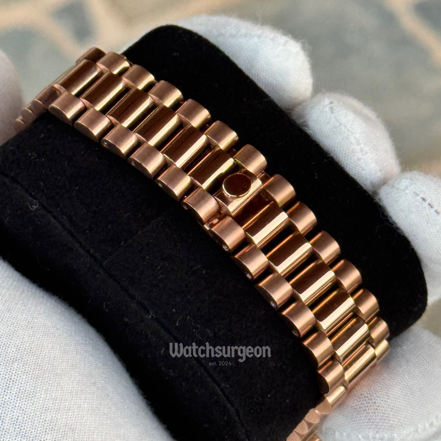 Custom Seiko Rose Gold with Olive Dial