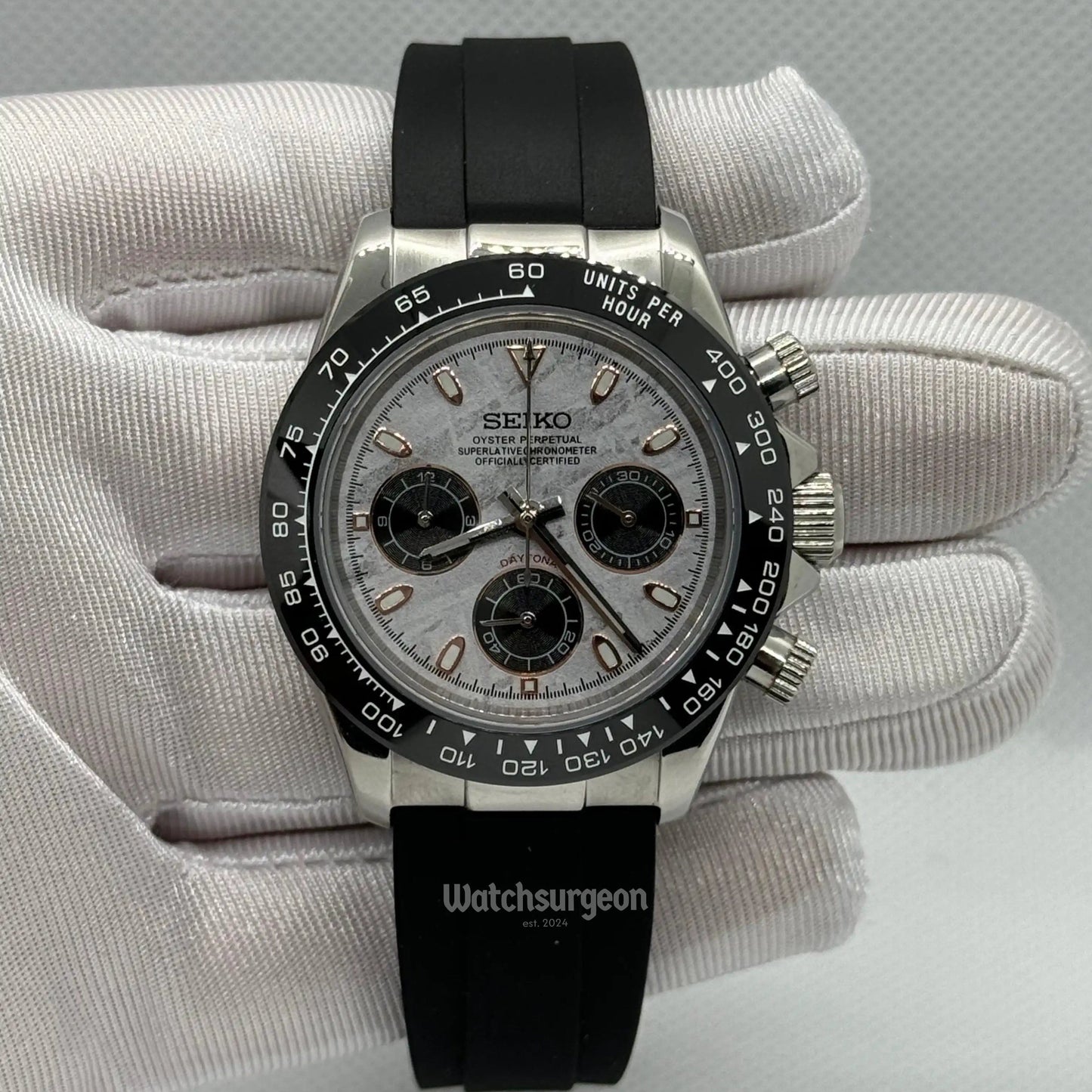 Custom Seiko Daytona Inspired with Meteor Dial