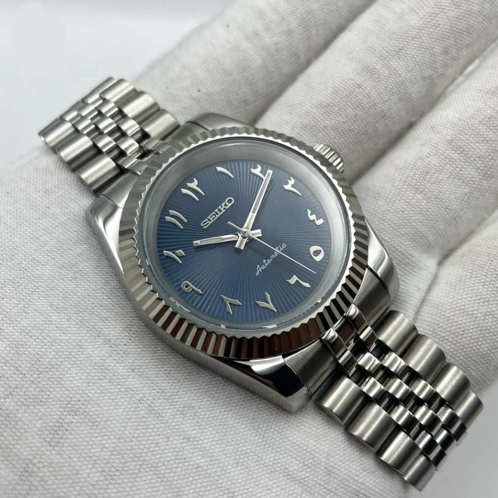 Custom Seiko with Blue Arabic Dial