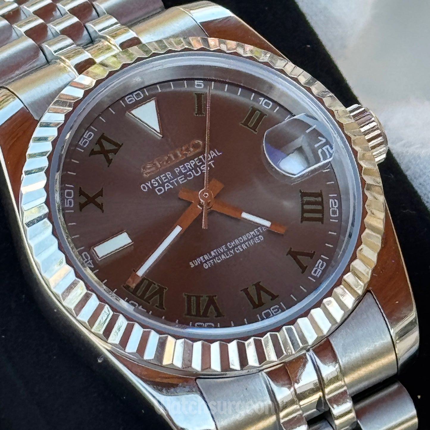 Custom Seiko with Grey Wimbledon Dial