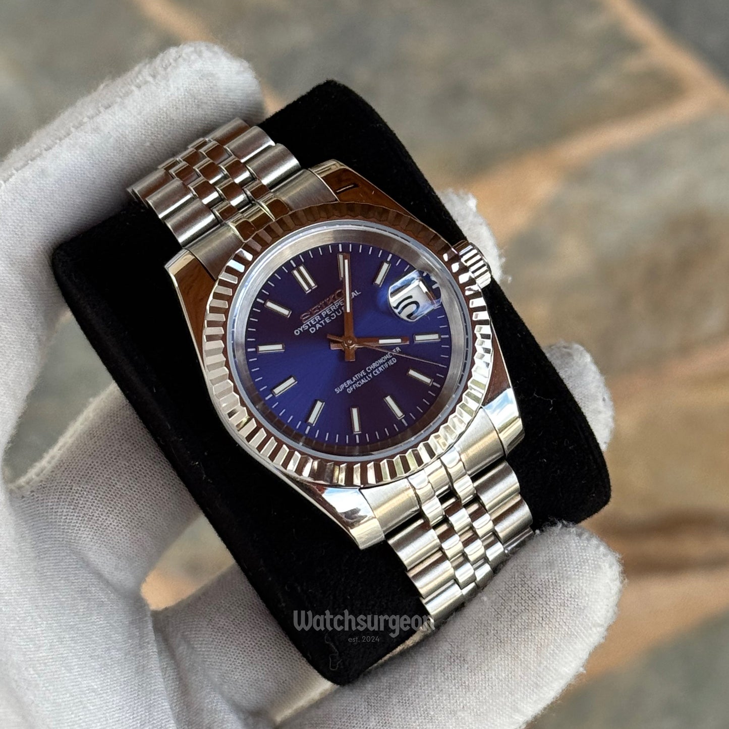Custom Seiko with Blue dial