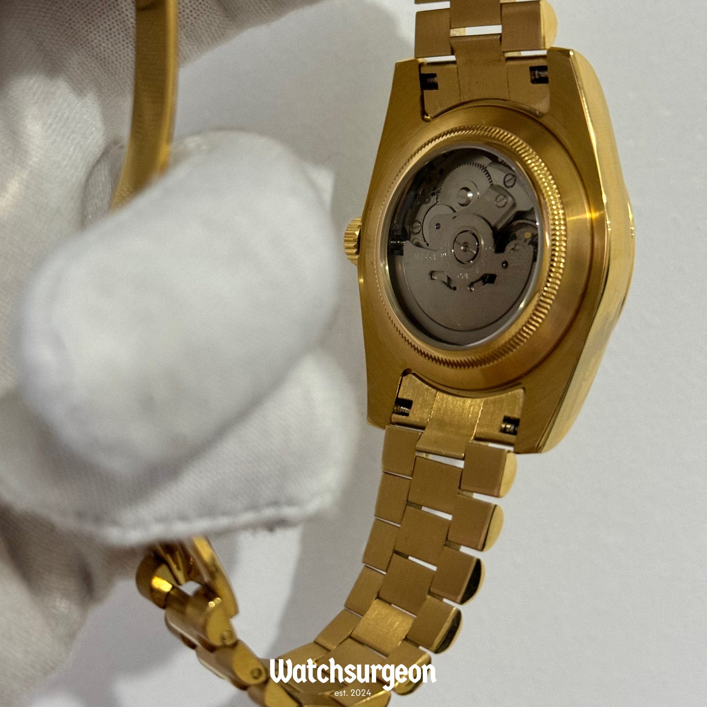 Custom Seiko Daydate with Gold Roman Dial