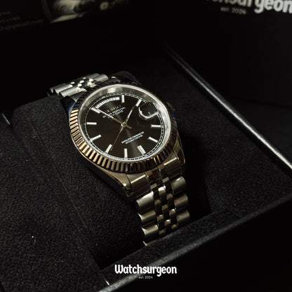 Custom Seiko Daydate with Black Dial