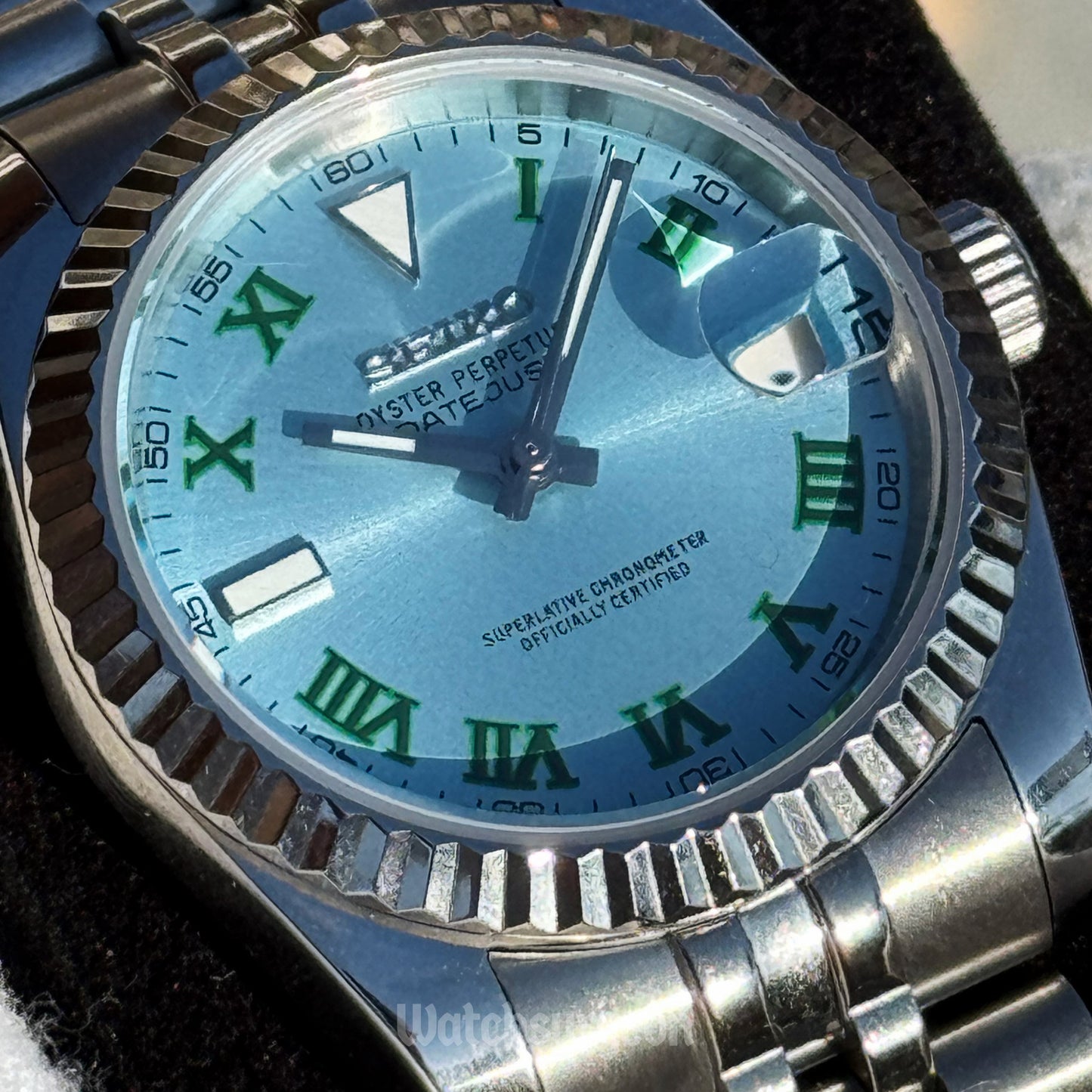 Custom Seiko with Sky Blue Wimbledon Dial