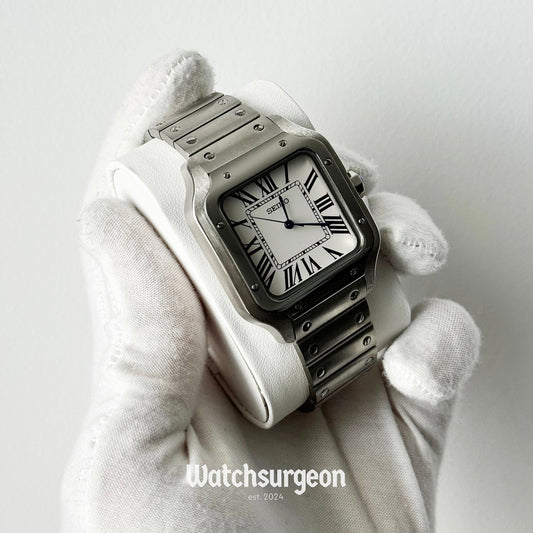 Custom Seiko Santos Inspired with White Roman Dial