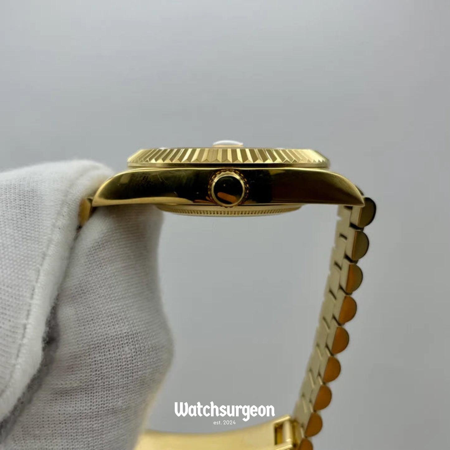 Custom Seiko Daydate with Gold Roman Dial