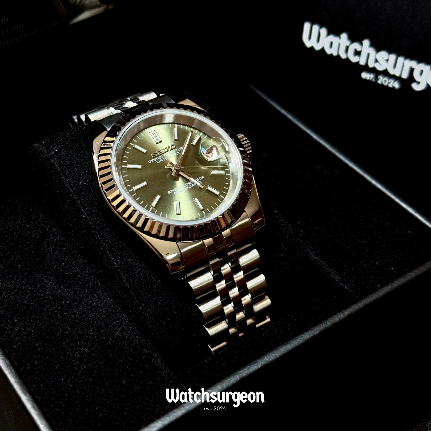 Custom Seiko with Green Dial