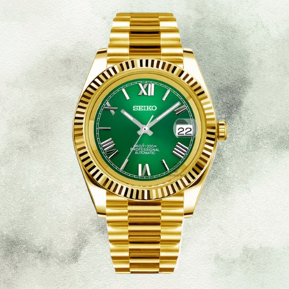 Custom Seiko with Green Roman Dial