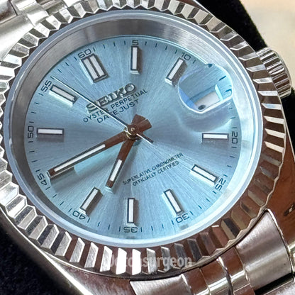 Custom Seiko with Sky Blue Dial