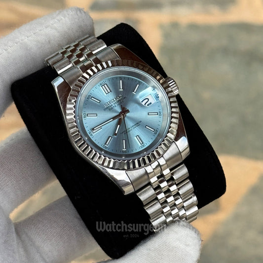 Custom Seiko with Sky Blue Dial