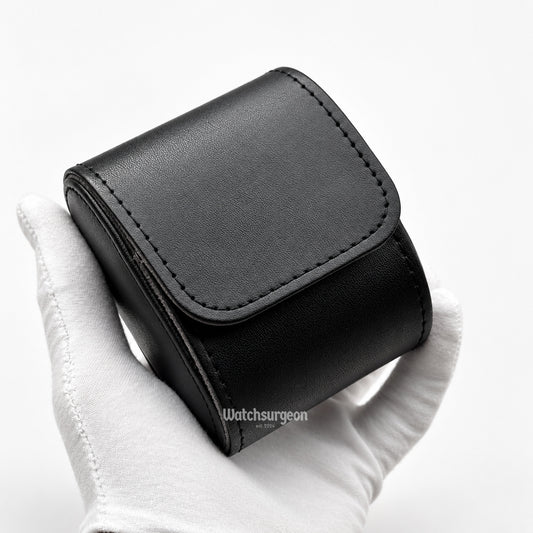 Black Leather Travel Case - 1 Slot