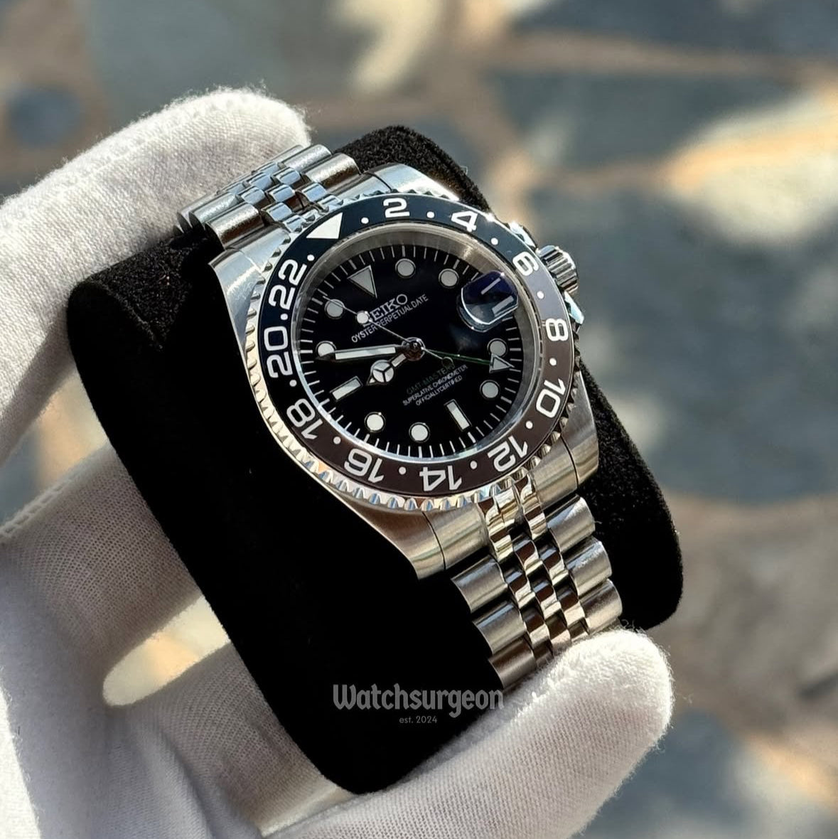 Custom Seiko GMT 'Bruce Wayne'