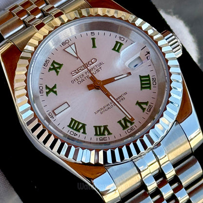 Custom Seiko with White Wimbledon Dial
