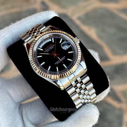 Custom Seiko Daydate with Black Dial