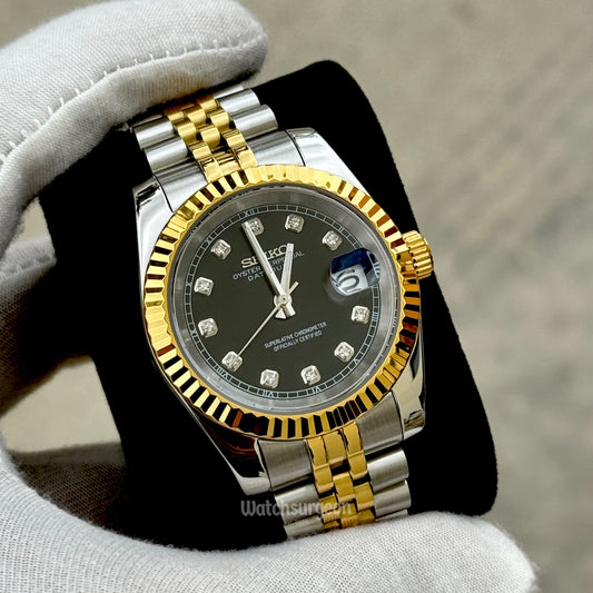 Custom Seiko with Black Gem Dial
