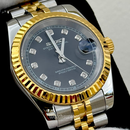 Custom Seiko with Black Gem Dial