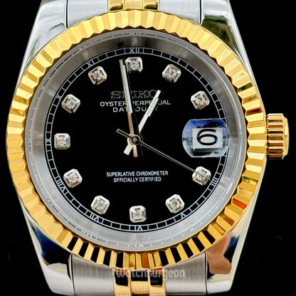 Custom Seiko with Black Gem Dial