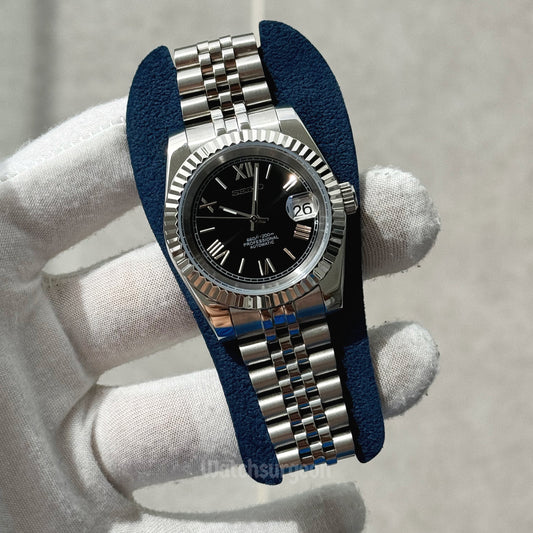 Custom Seiko with Black Roman Dial