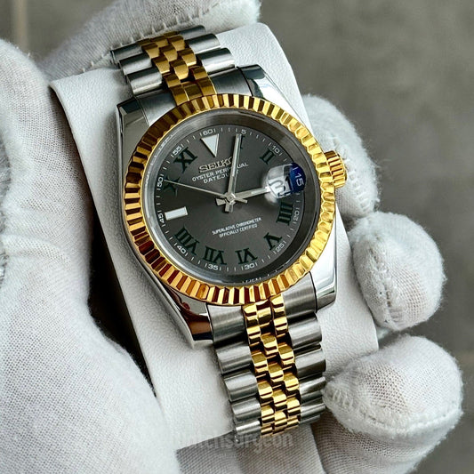 Custom Seiko with Grey Wimbledon Dial