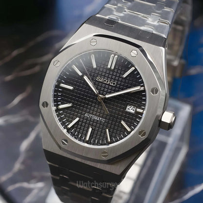 Custom Seiko Royal Oak Inspired with Black Dial