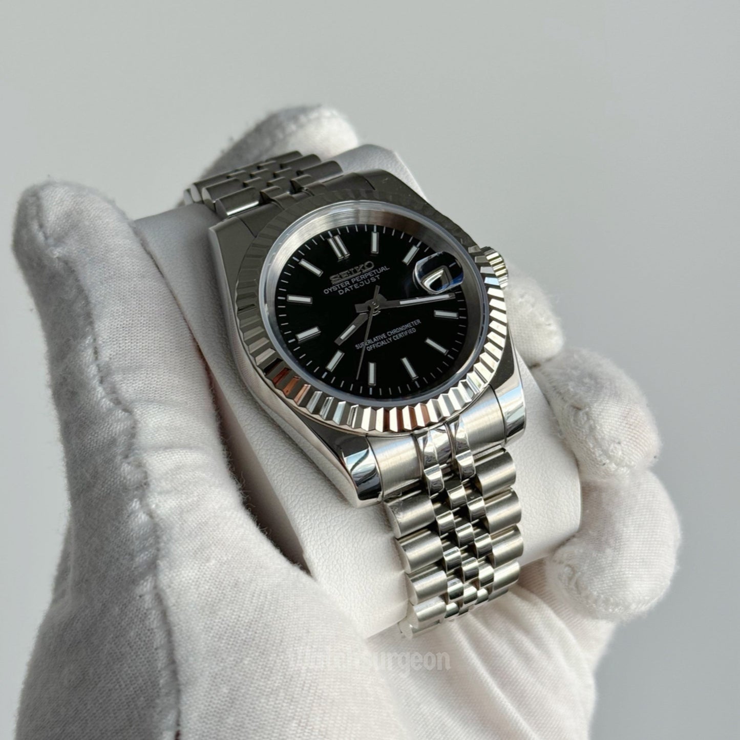 Custom Seiko with Black Dial