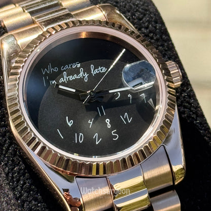'Who cares' Rose Gold - Datejust Series