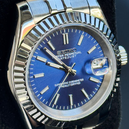 Custom Seiko with Blue dial