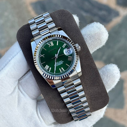 Custom Seiko with Green Roman Dial