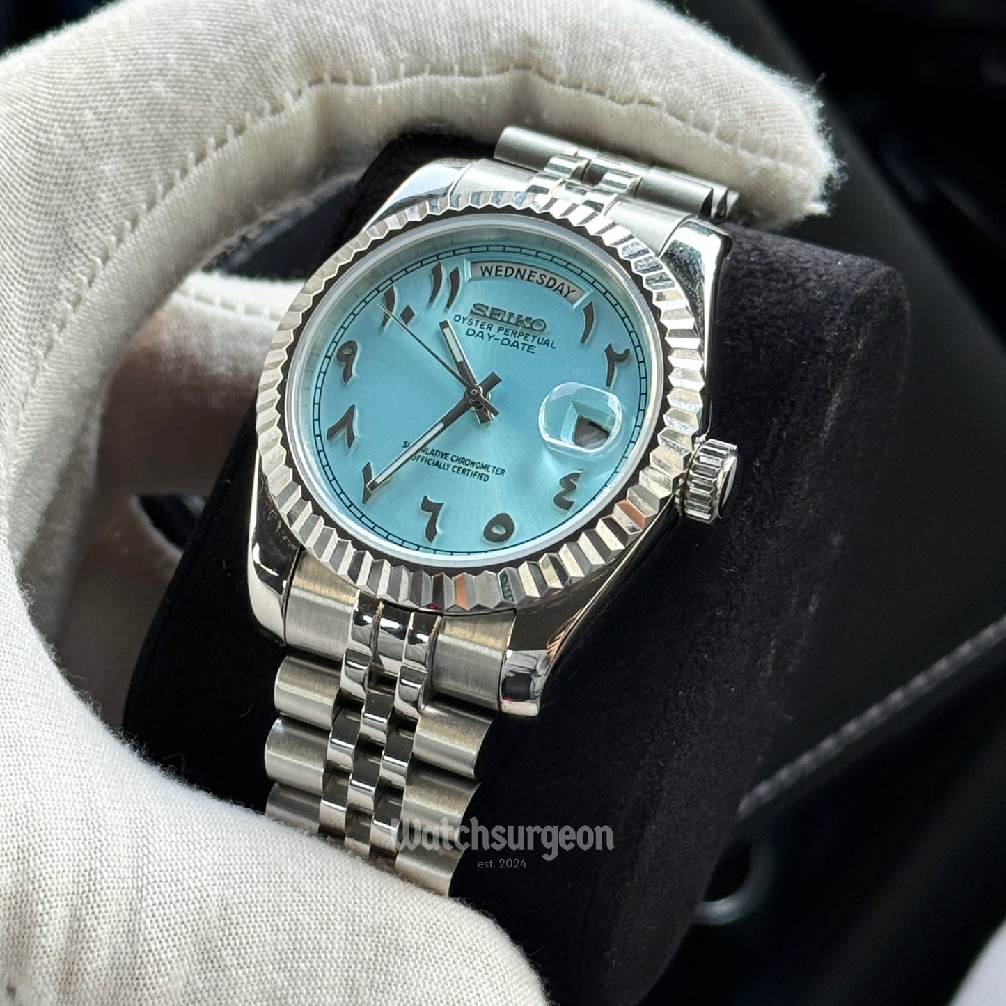 'Sky Blue Arabic' - Daydate Series