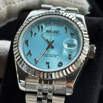 'Sky Blue Arabic' - Daydate Series