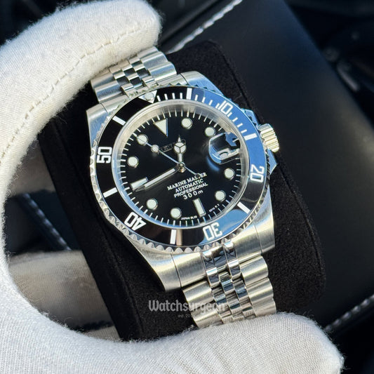 Custom Seiko Submariner with Black Dial