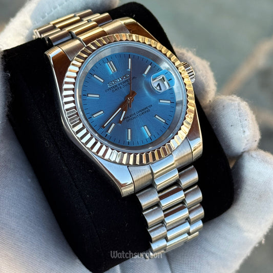 Custom Seiko with Sky Blue Dial