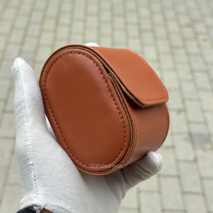 Brown Leather Travel Case - 1 Slot