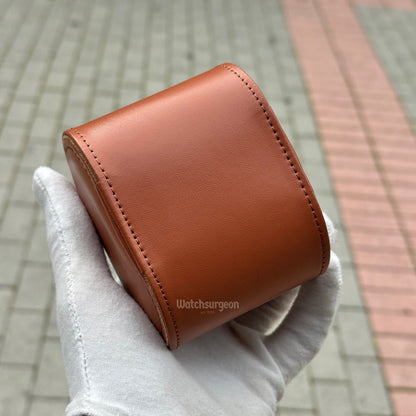 Brown Leather Travel Case - 1 Slot