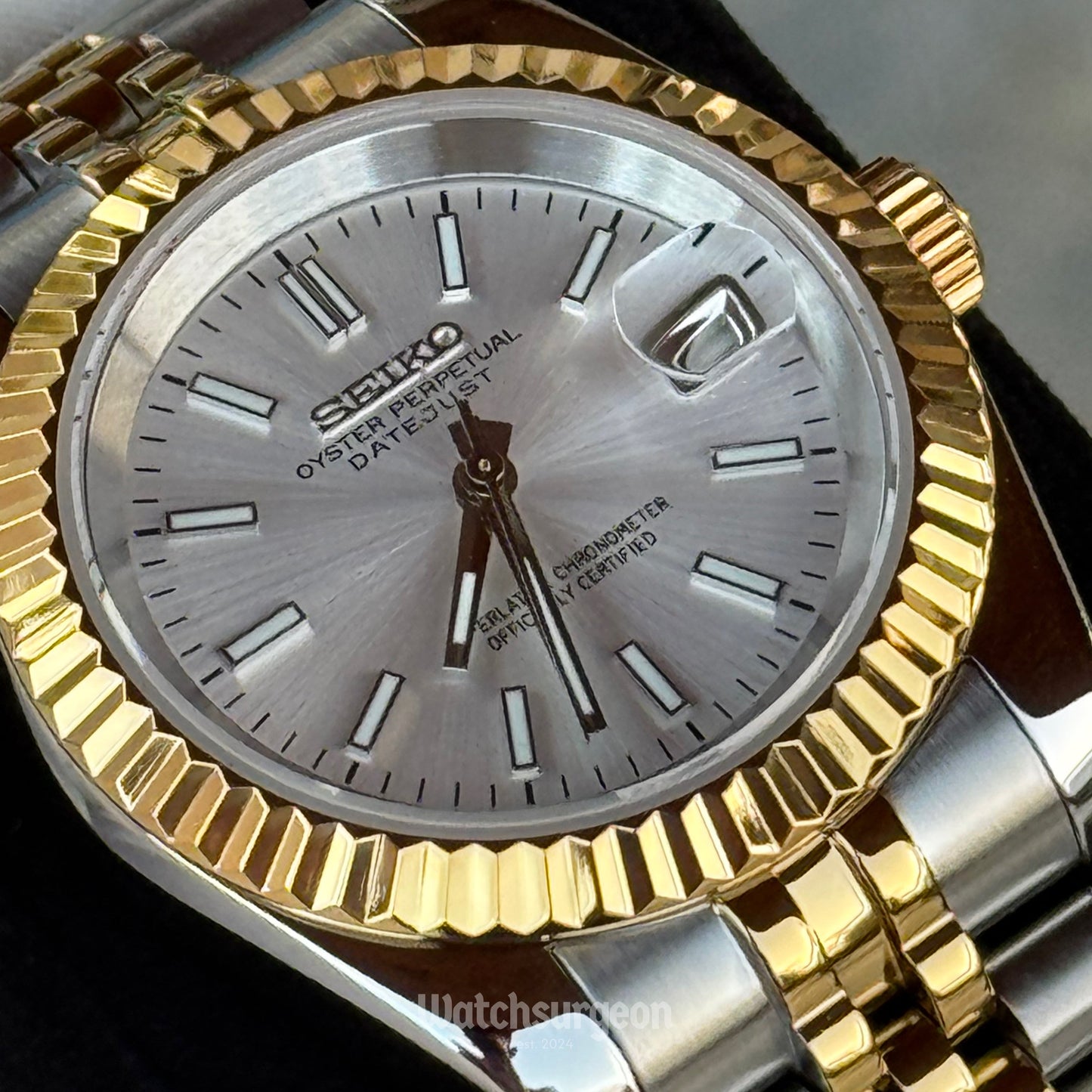 Custom Seiko with White Dial