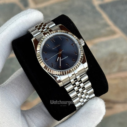 Custom Seiko with Blue Arabic Dial