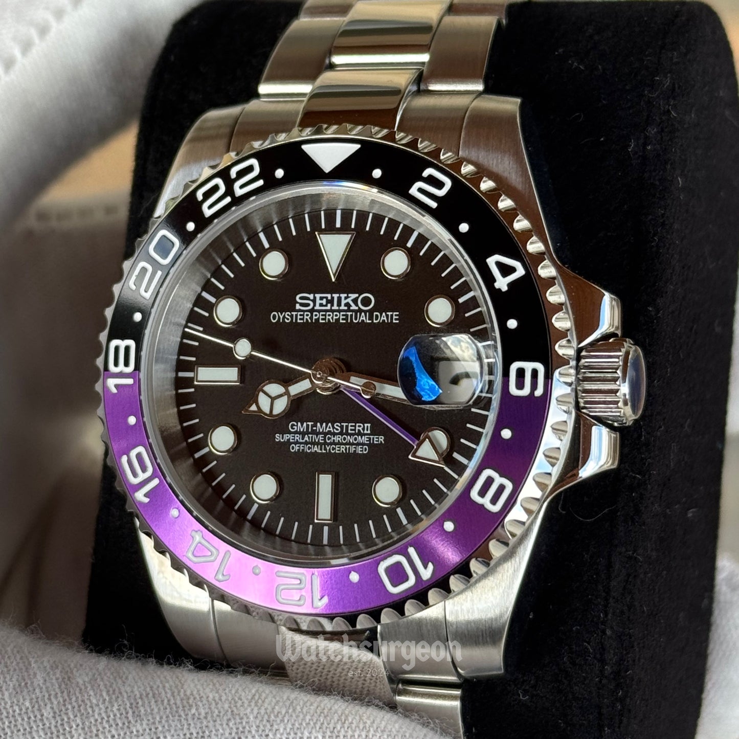 Custom Seiko GMT Purple