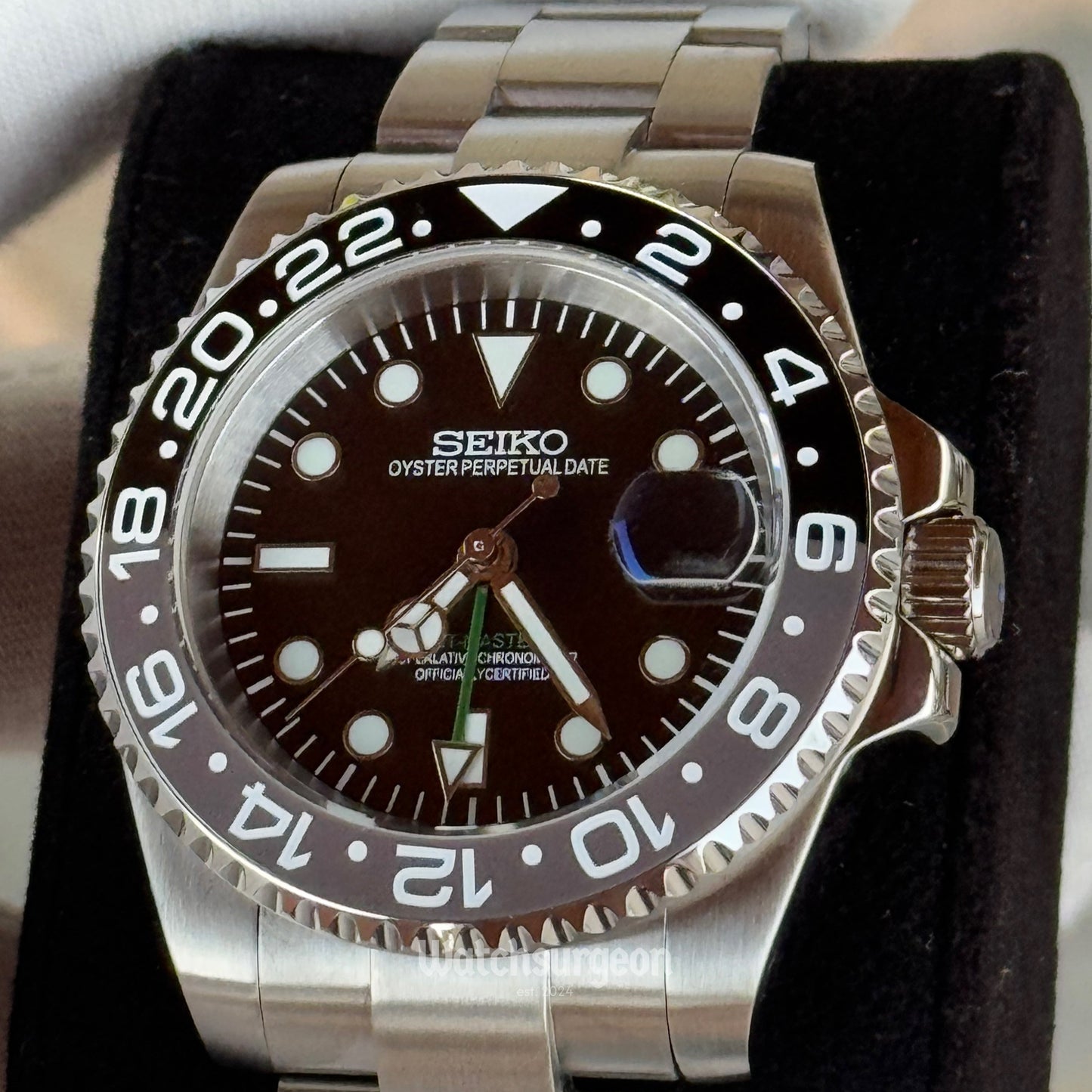 Custom Seiko GMT 'Bruce Wayne'