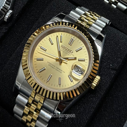 Custom Seiko with Gold Dial