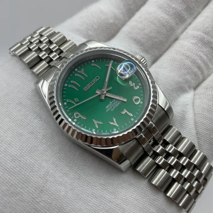 Custom Seiko with Green Arabic Dial