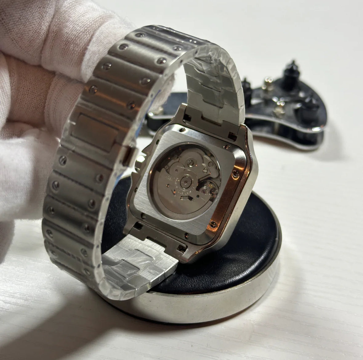 Custom Seiko Santos Inspired with White Roman Dial
