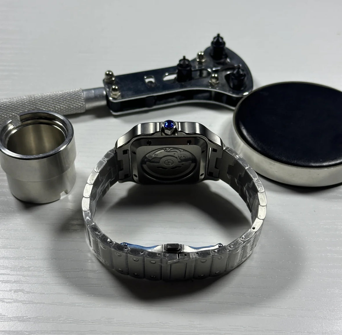 Custom Seiko Santos Inspired with White Roman Dial