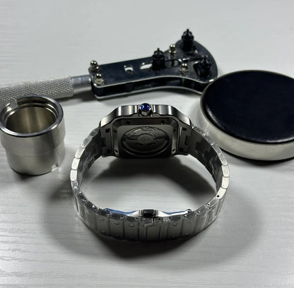 Custom Seiko Santos Inspired with White Roman Dial