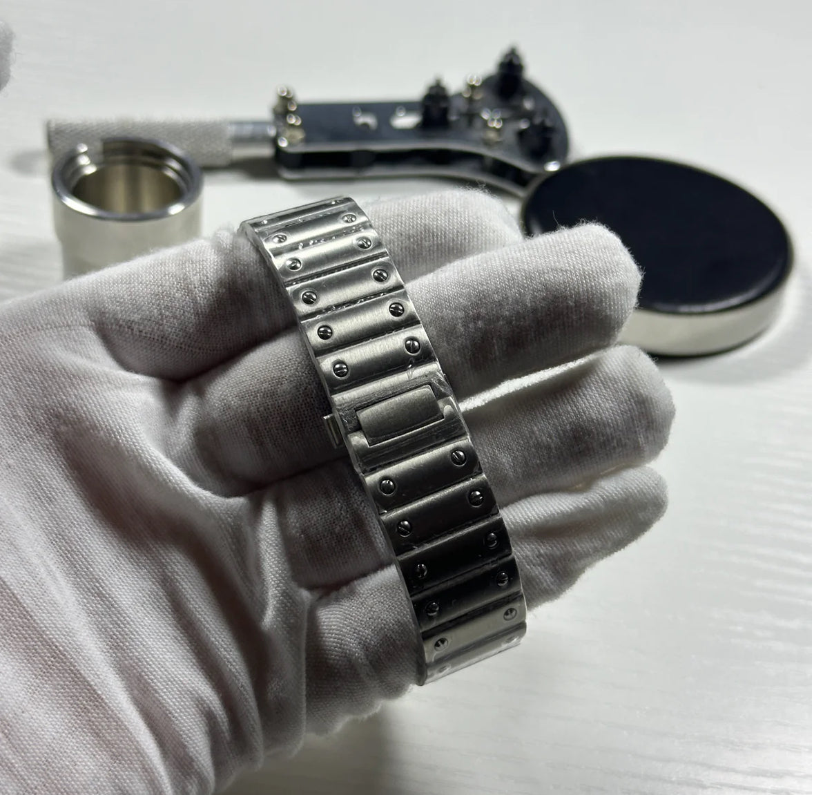 Custom Seiko Santos Inspired with White Roman Dial